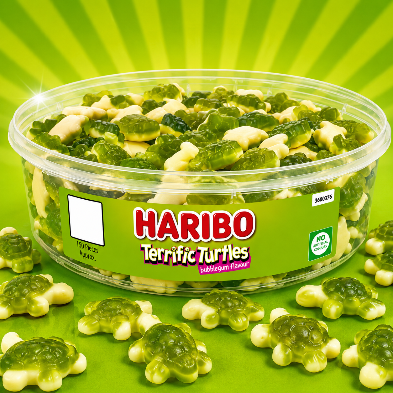 Haribo Terrific Turtles Tub 480g 150 Count